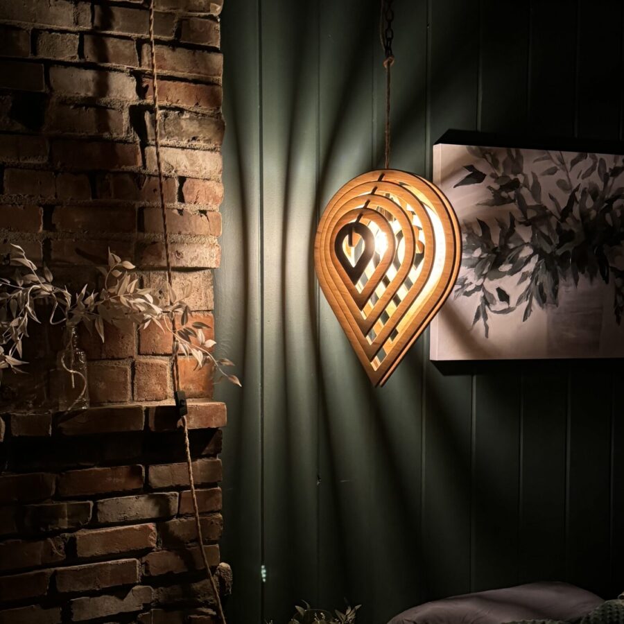 Boho light, boho bedroom, boho nursery, boho pendant light, boho night light, Geometric bamboo pendant light. Modern chandelier, boho decor or light fixture that adds an eye catching piece to any living space. Use as modern kitchen lighting, or make a cozy corner in your living room. Also offered in baltic birch for and DIY craft project. Modern wall art. Kitchen pendant lighting