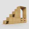 Tiny Home kit, tiny home components, DIY tiny home, Tiny home loft stairs, tiny home interior, tiny home build kit, loft stairs, under stair storage, multifunctional stair case, tiny home function, tiny home for sale