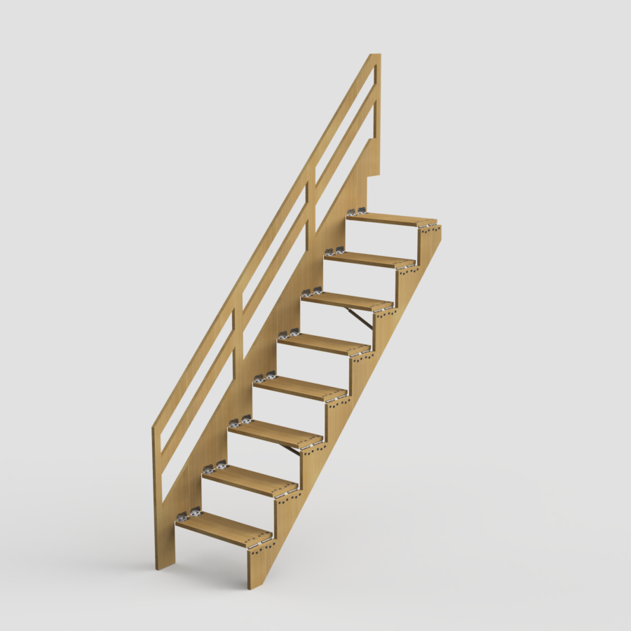 Folding Loft Stairs - Space Saving Loft Stairs - Customize the Height